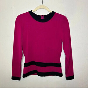 Vintage Andrea Jovine 100% Wool Structured Sweater Size Small